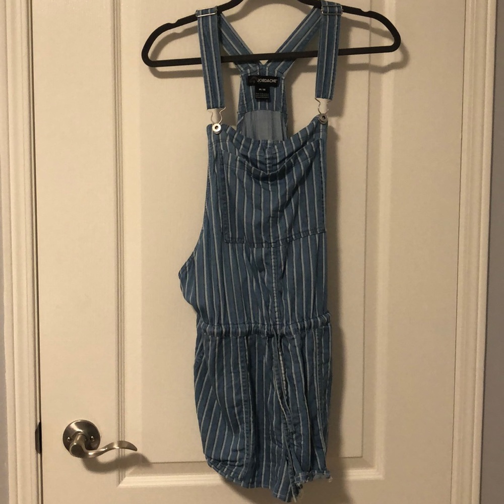 Striped Overalls